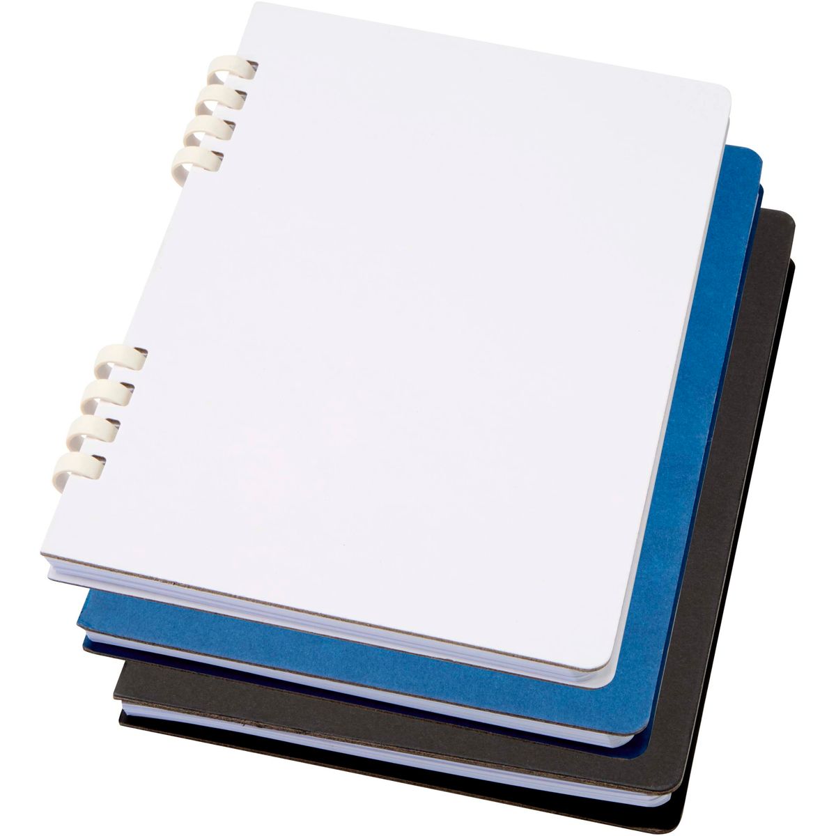 Gerecyclede spiraalnotitieboeken met harde kaft, 14,2 x 21,1 cm