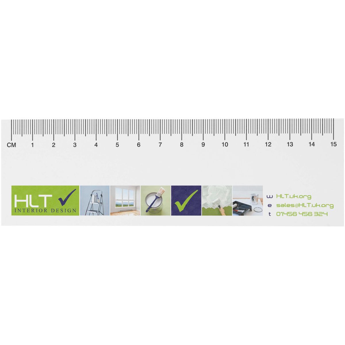 Gerecyclede sticky notes met liniaal van 15 cm
