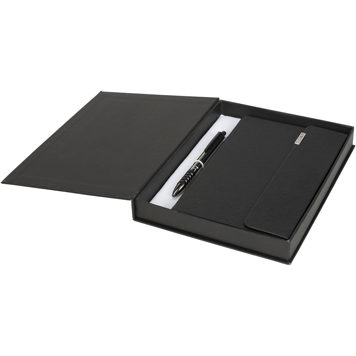 Geschenksets met notitieboek 13,5 x 20,5 cm en tactische balpen