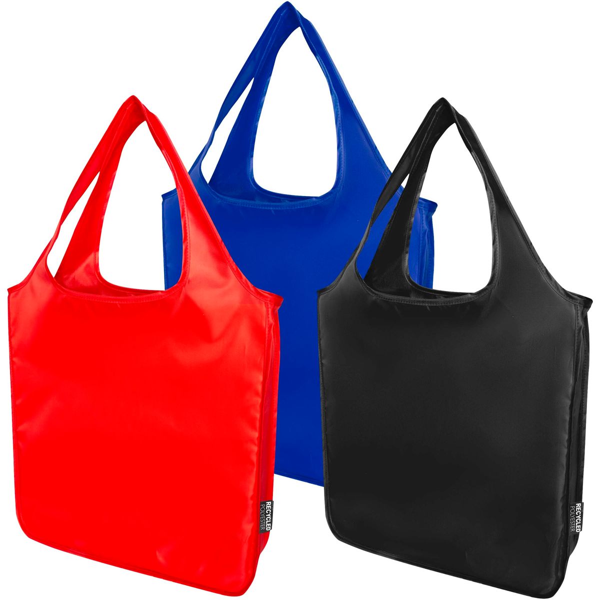 Grote opvouwbare draagtassen van gerecycled polyester, 14 liter