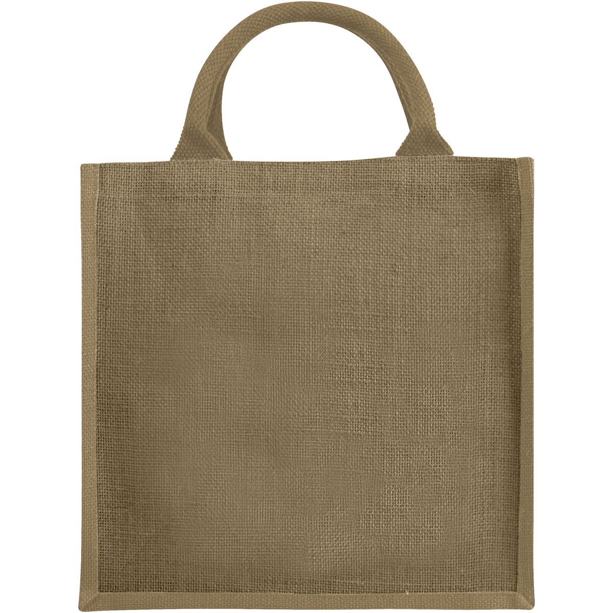 Jute draagtassen met klittenbandsluiting, 16 liter