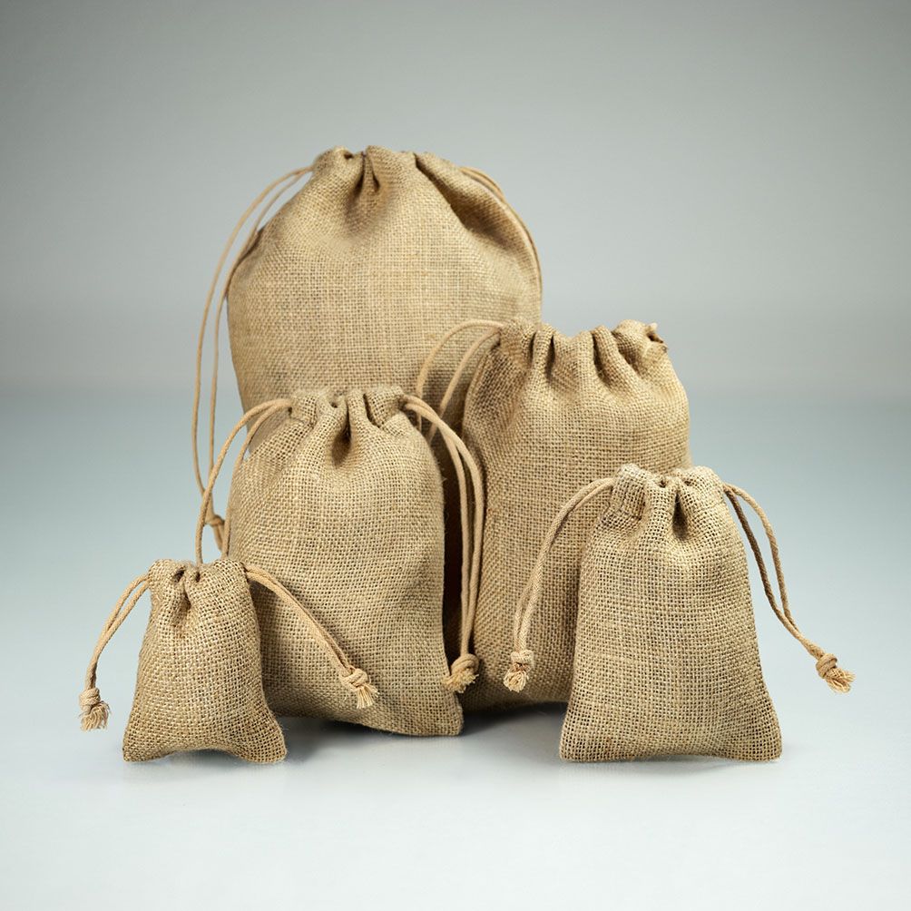 Bio Jute zakjes 290 gr/m2 diversen maten
