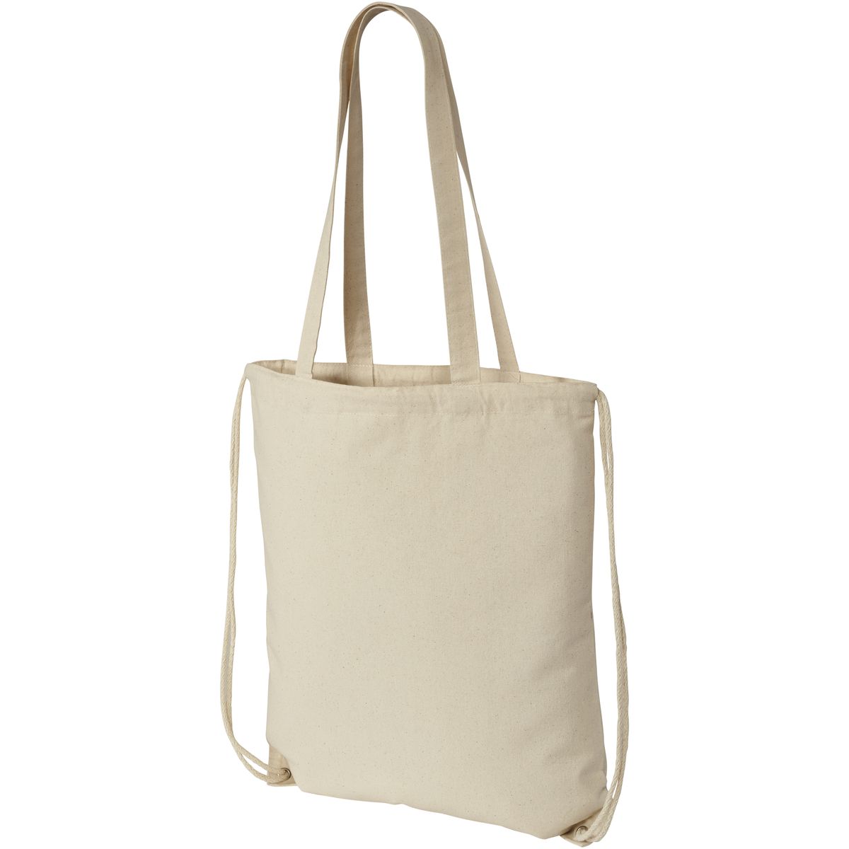 Katoenen rugzakken met trekkoord en hengsels, 240 g/m², 6 liter