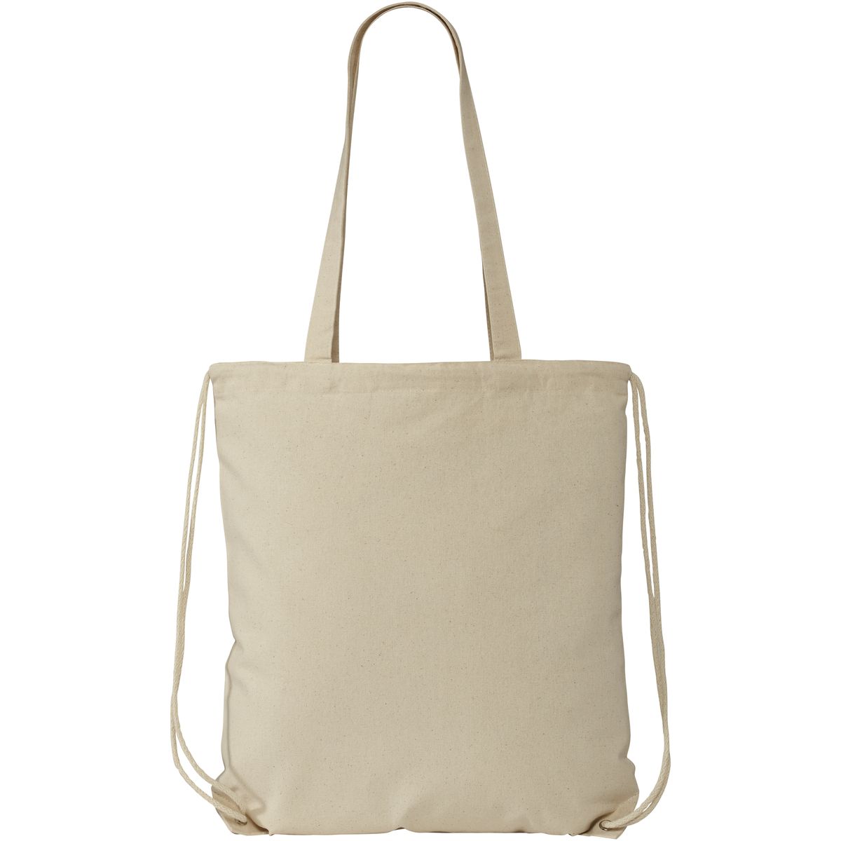 Katoenen rugzakken met trekkoord en hengsels, 240 g/m², 6 liter