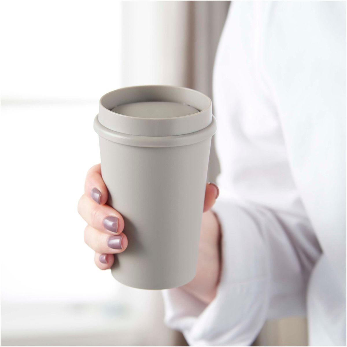 Koffiebekers to go 300 ml met 25% suikerrietplastic en 360°-deksel