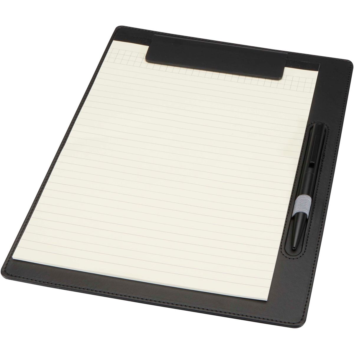 Kunstleren A4-klemborden met magnetische klem en balpen
