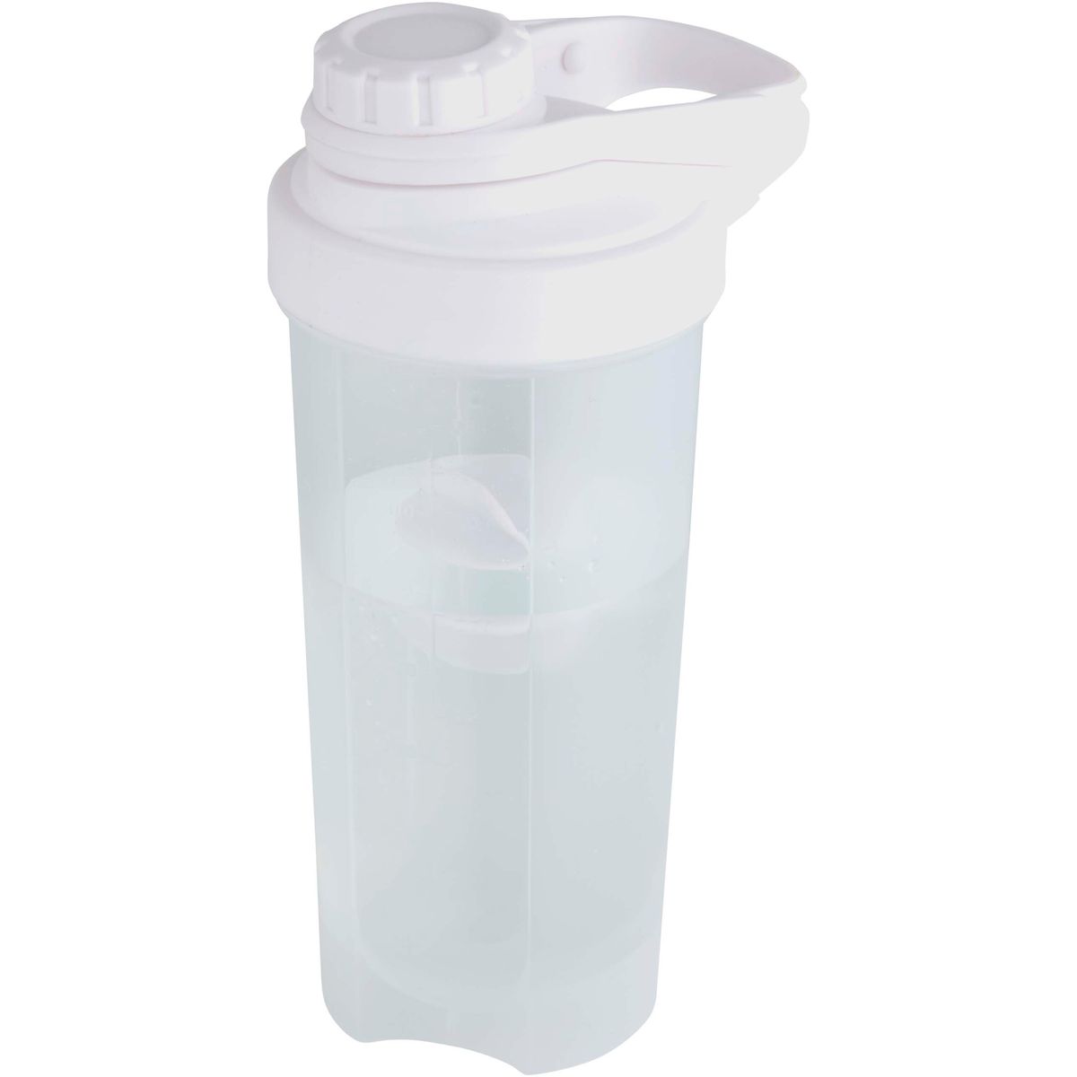 Kunststof sportflessen 700 ml met shakerbal