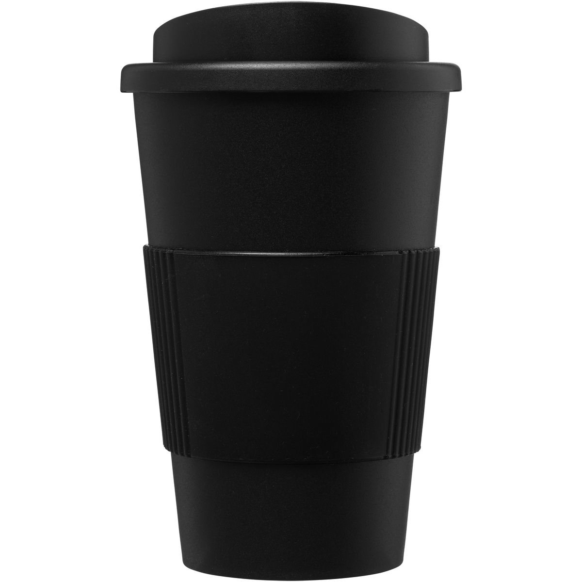 Kunststof thermosbekers 350 ml met siliconen grip