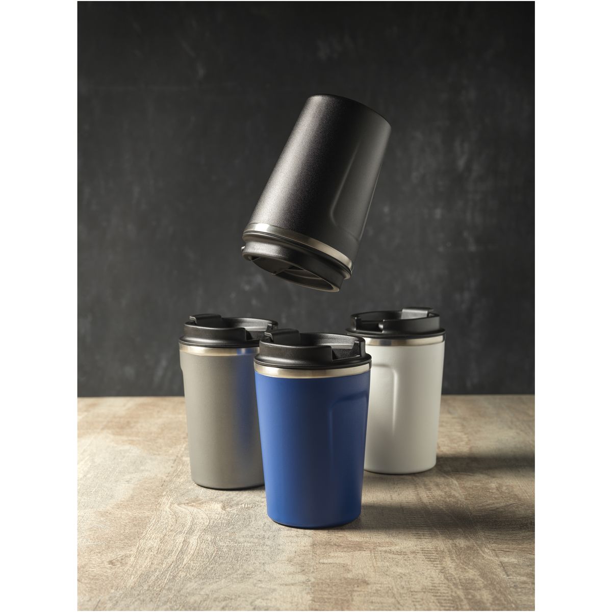 Lekvrije RVS-thermosbekers 360 ml met koper-vacuümisolatie