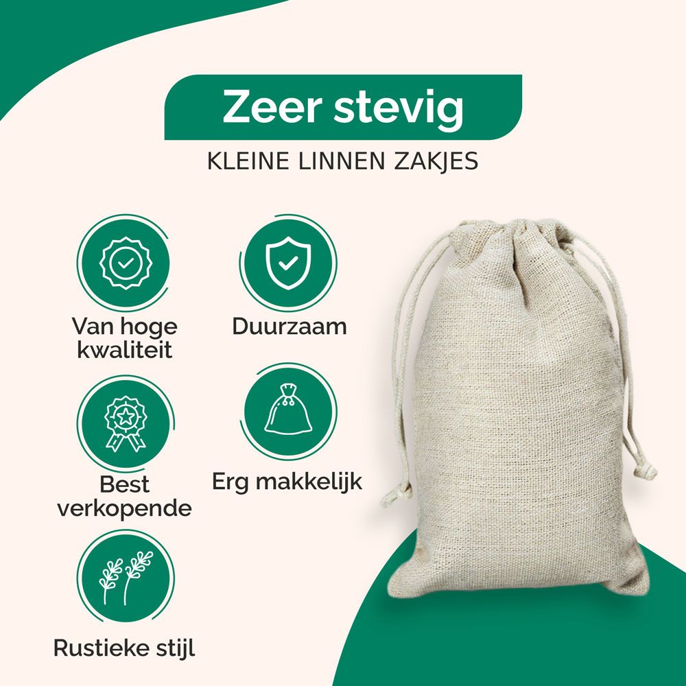Linnen zakjes Diversen Maten OP = OP