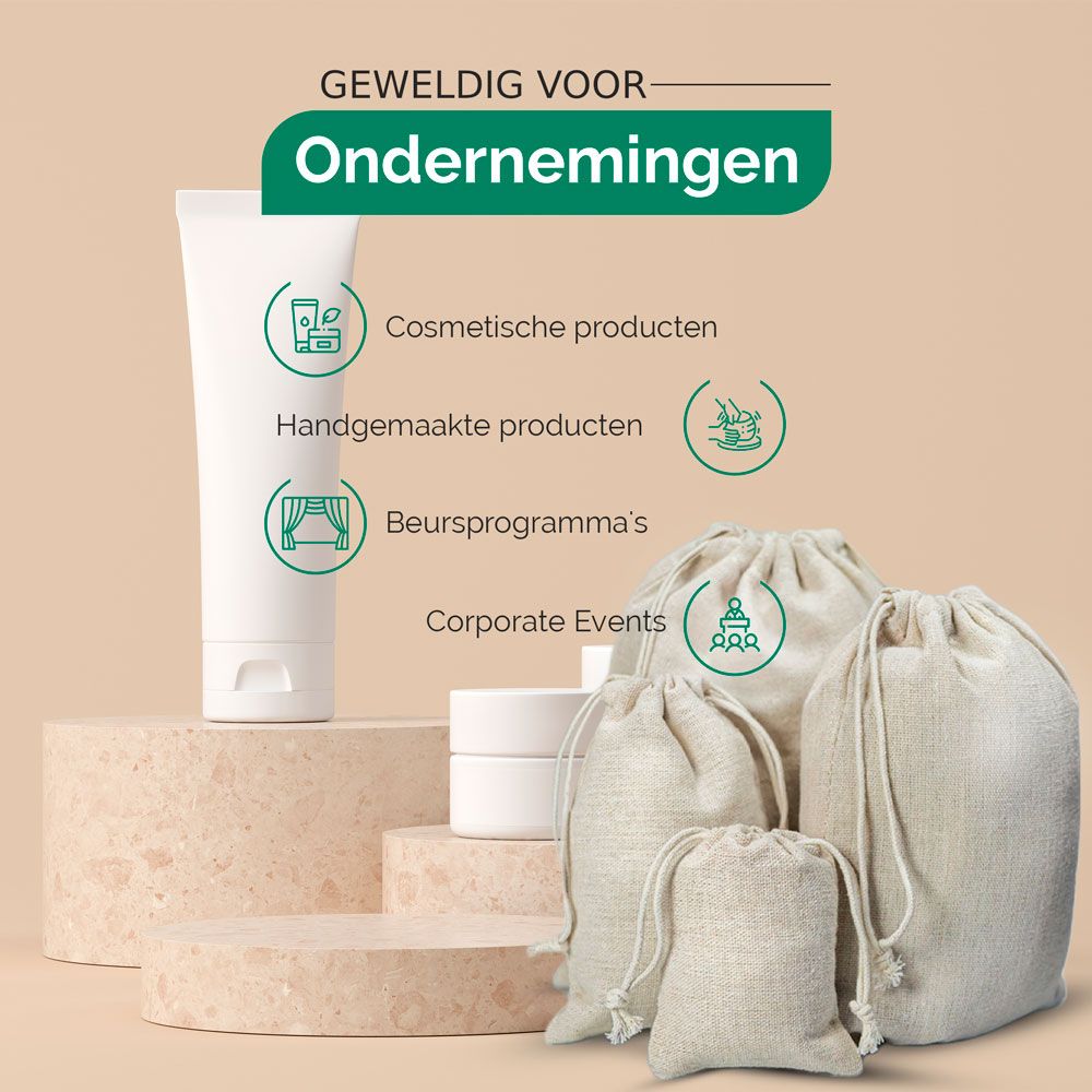 Linnen zakjes Diversen Maten OP = OP