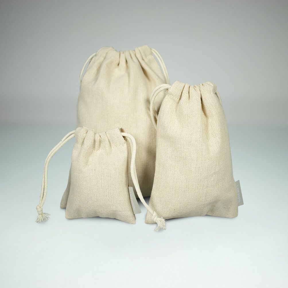Gerecyclede Linnen Look Zakjes Diversen Maten