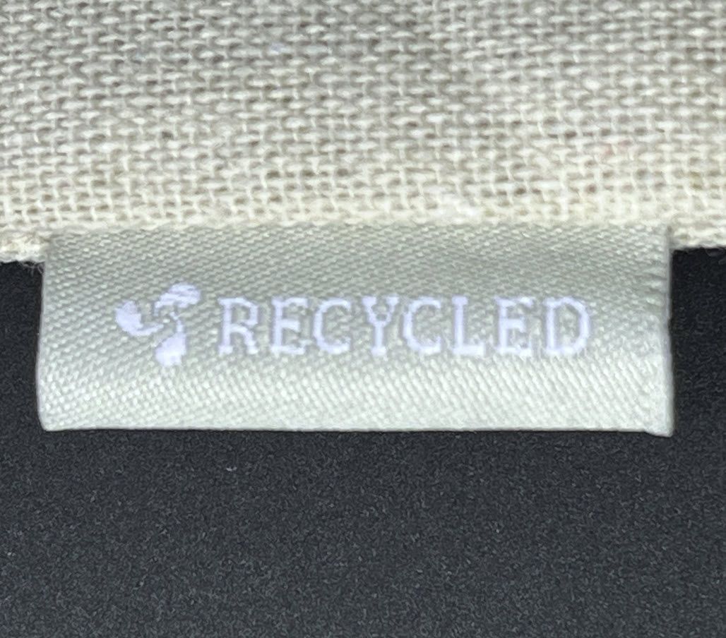 recycled label linnen look zakjes