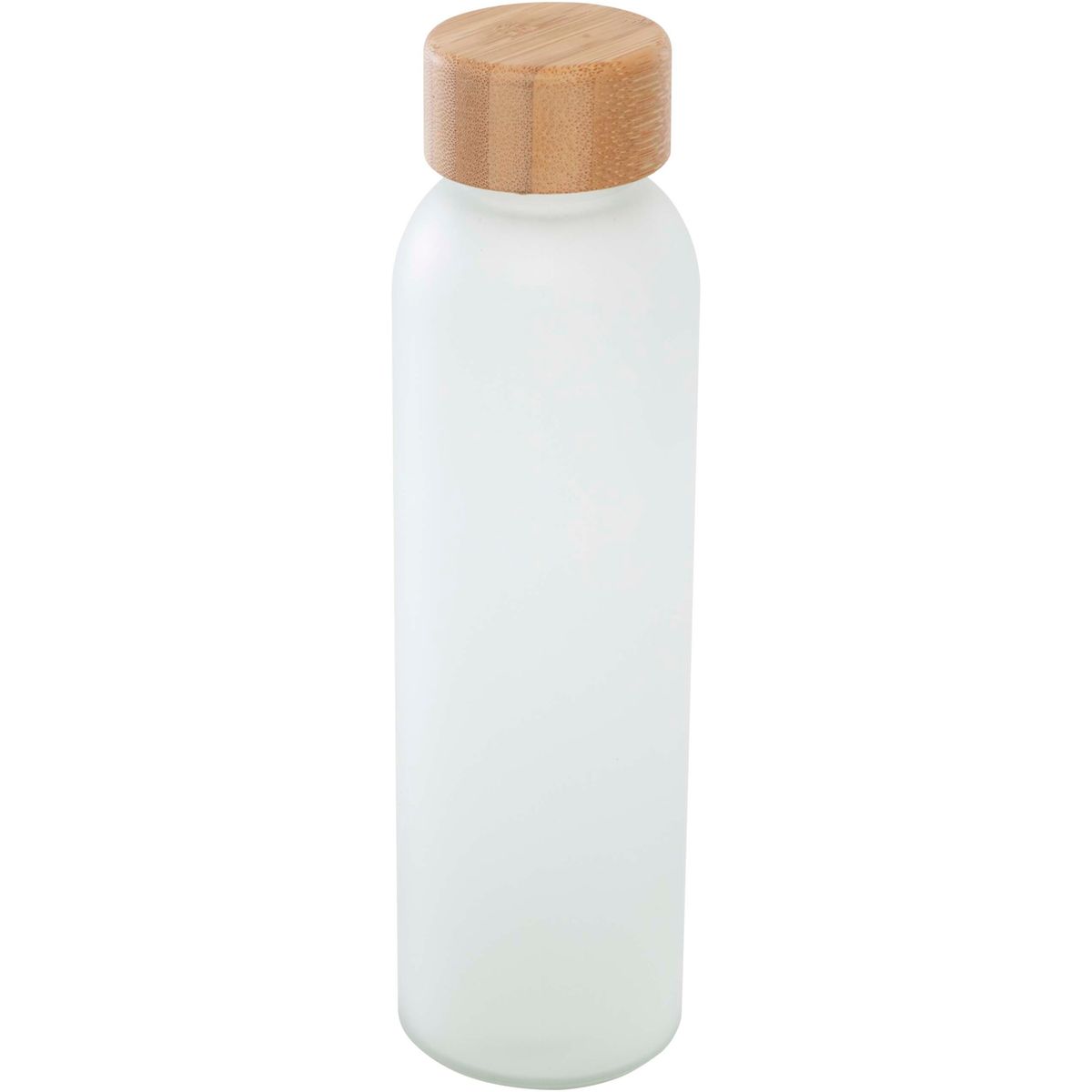 Matglazen flessen 500 ml met bamboe deksel