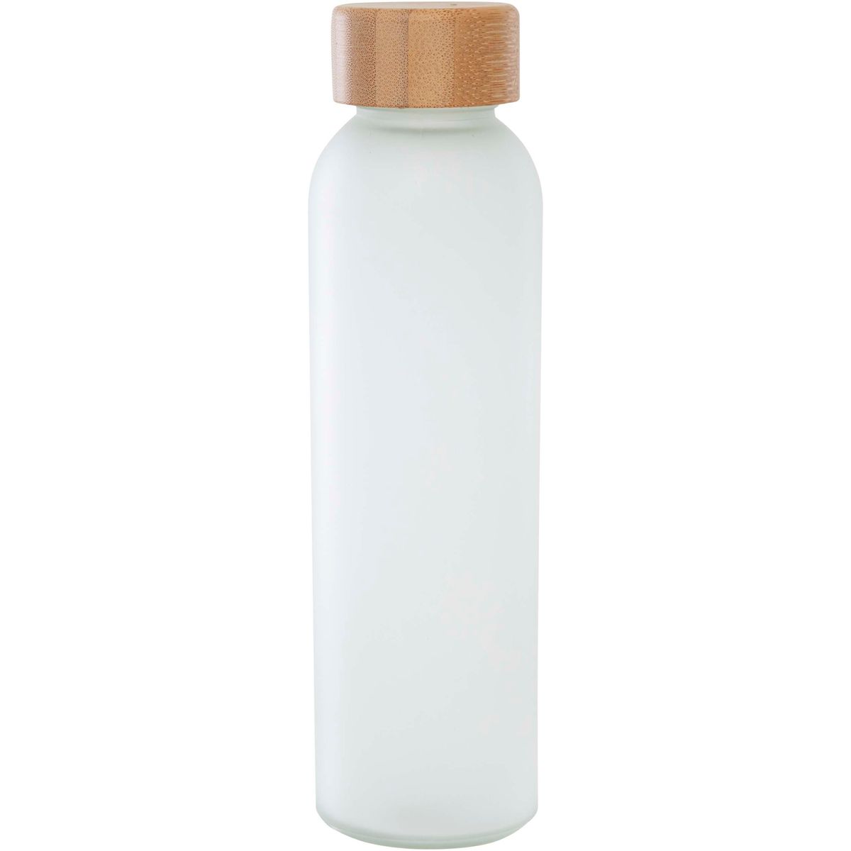 Matglazen flessen 500 ml met bamboe deksel
