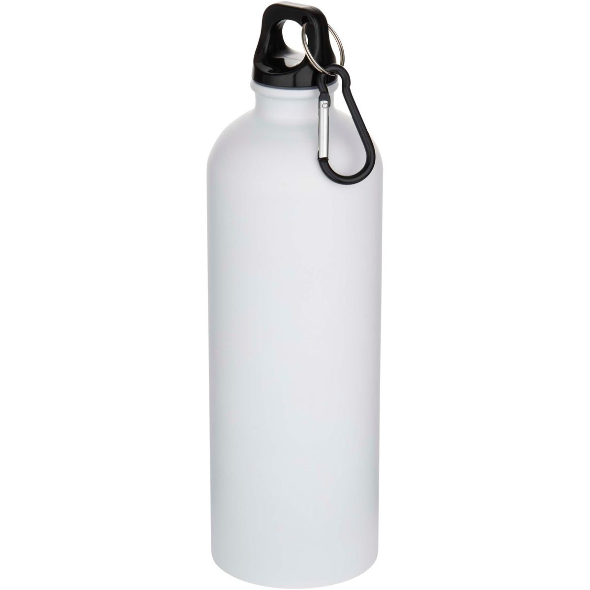 Matte gerecyclede RVS-waterflessen 750 ml met karabijnhaak