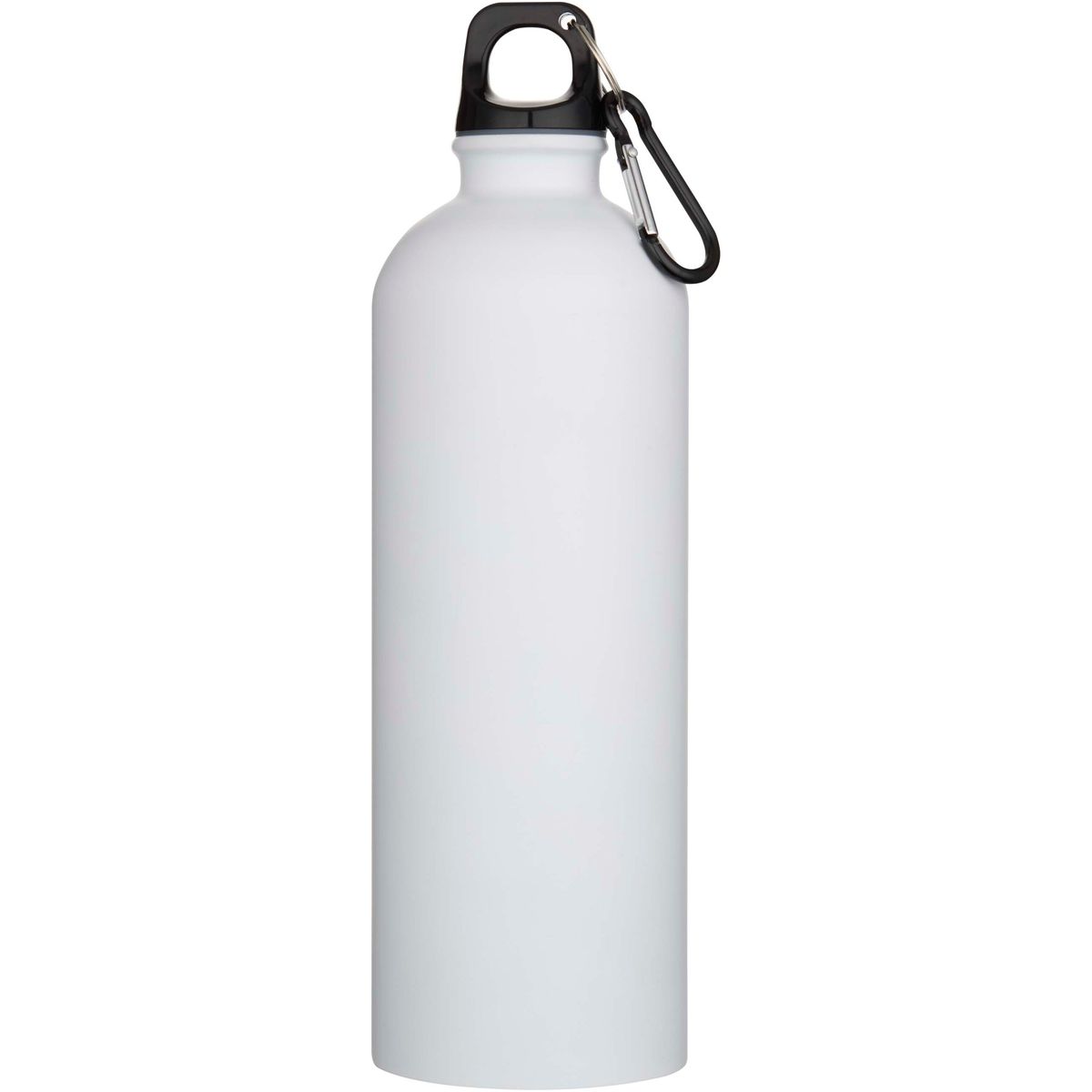 Matte gerecyclede RVS-waterflessen 750 ml met karabijnhaak