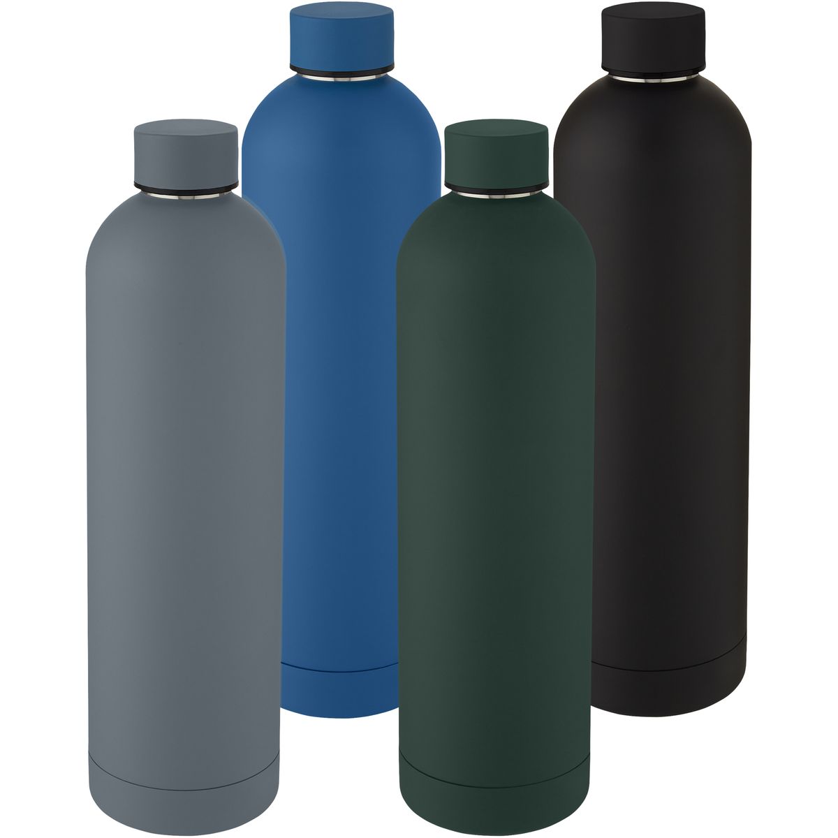Matte RVS-thermosflessen 1 liter met koper-vacuümisolatie