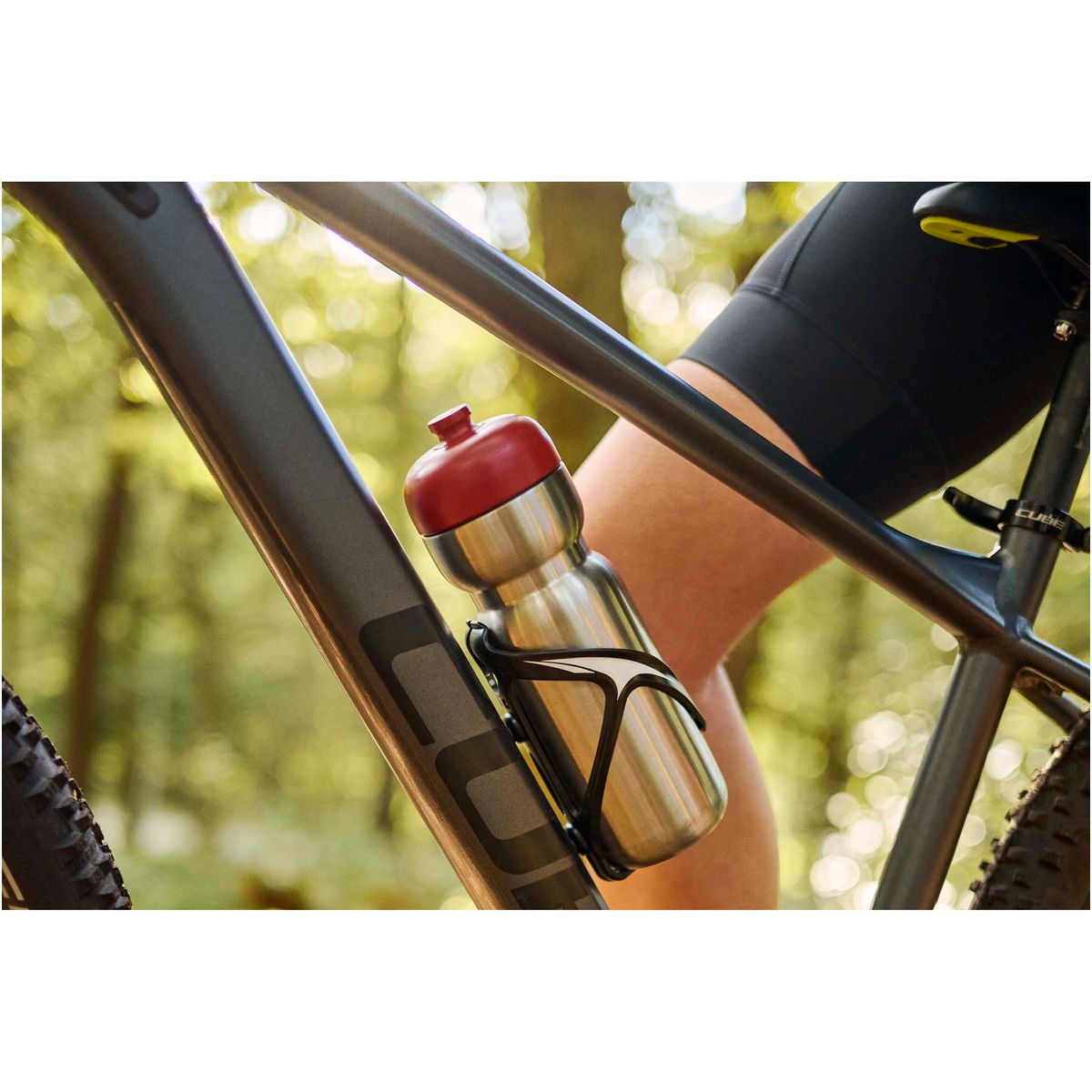 Mepal RVS-sportflessen 800 ml, met één hand te bedienen