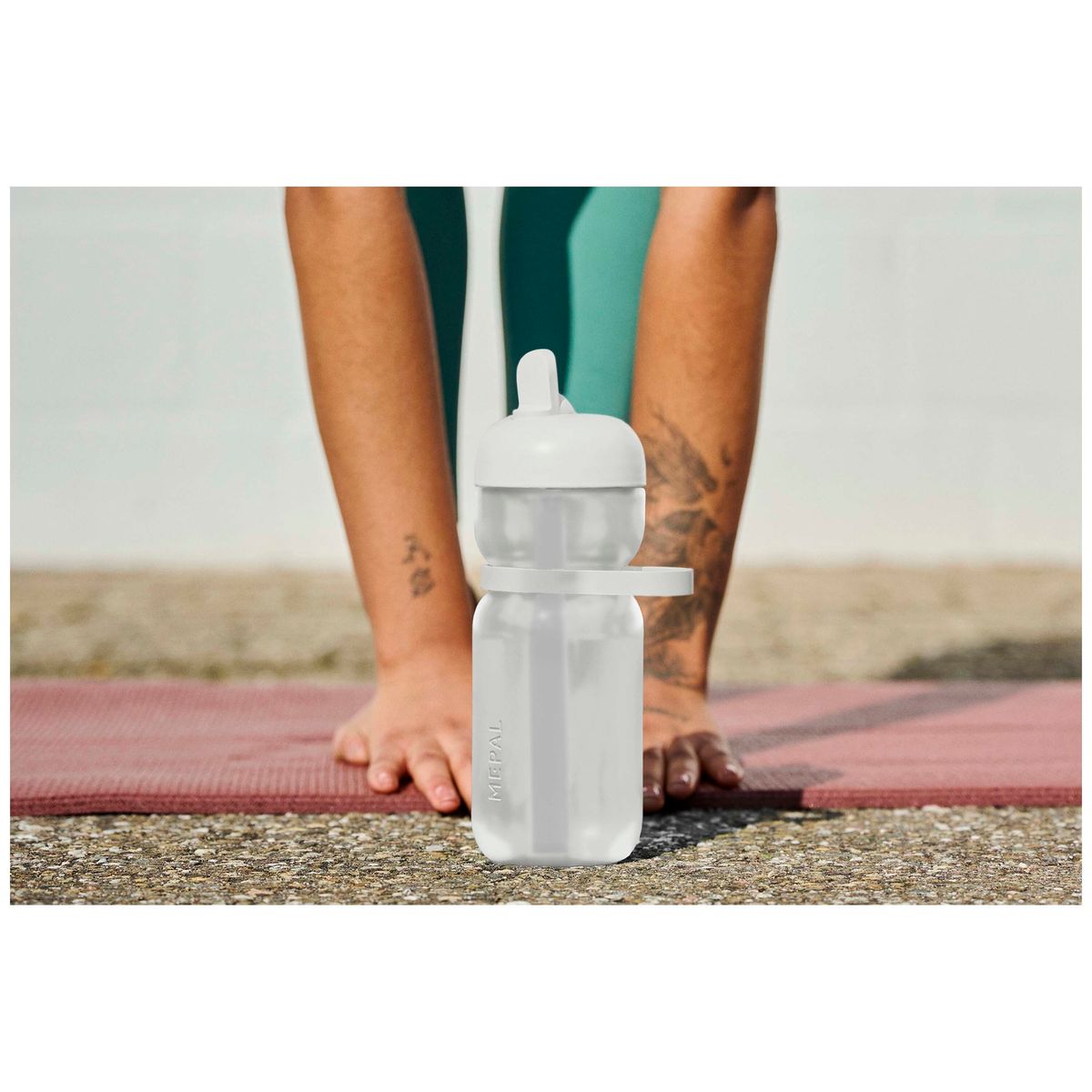 Mepal sportflessen 600 ml met klapdeksel en rietje