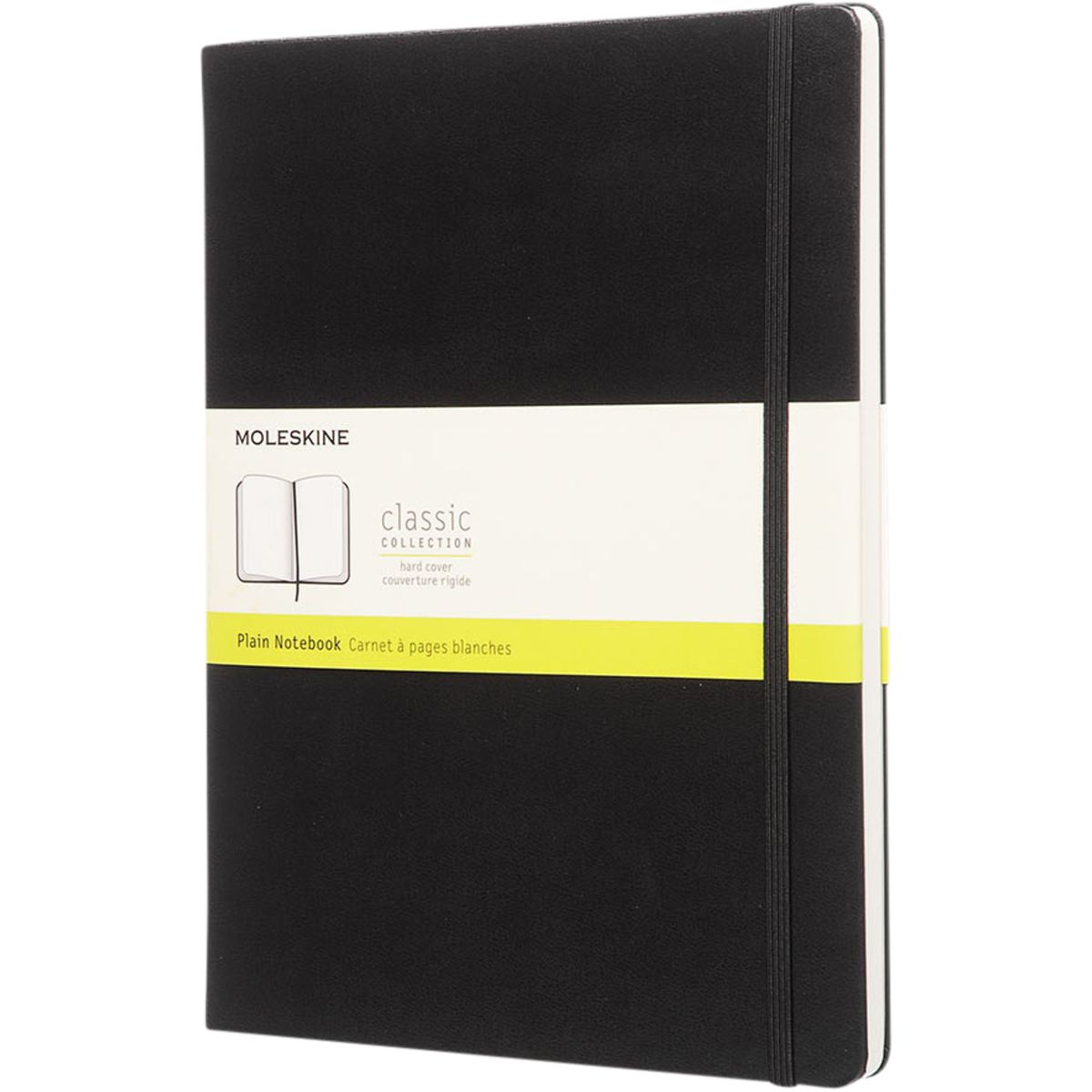 Moleskine blanco notitieboeken met harde kaft, 19 x 25 cm