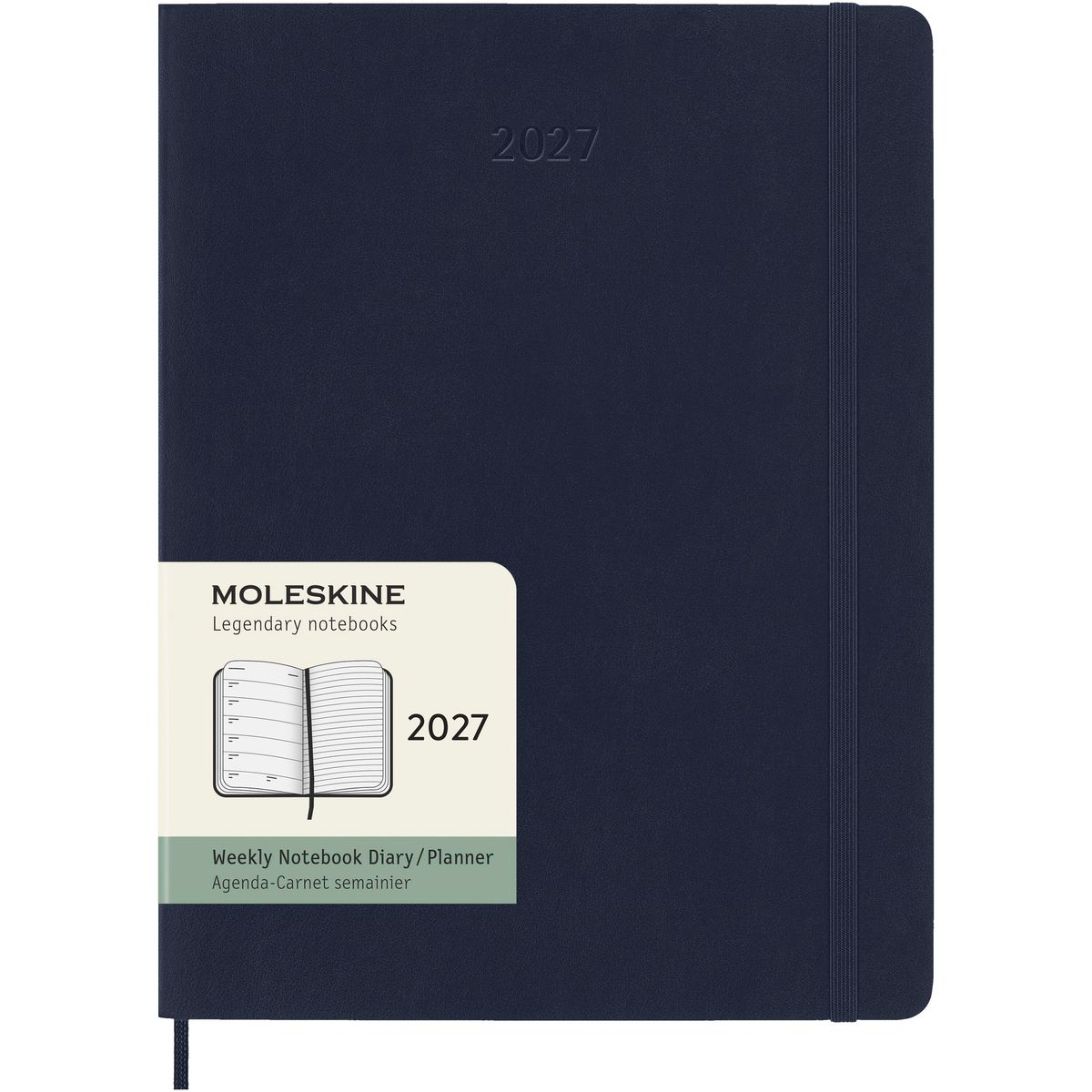 Moleskine weekagenda's met notitiepagina en zachte kaft, 19 x 25 cm