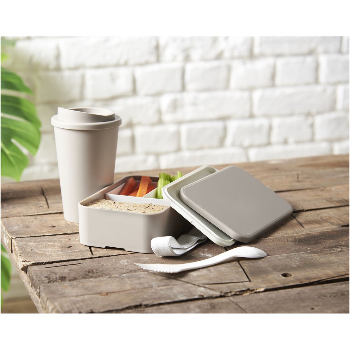 Morsbestendige thermosbekers 350 ml met 25% suikerrietplastic