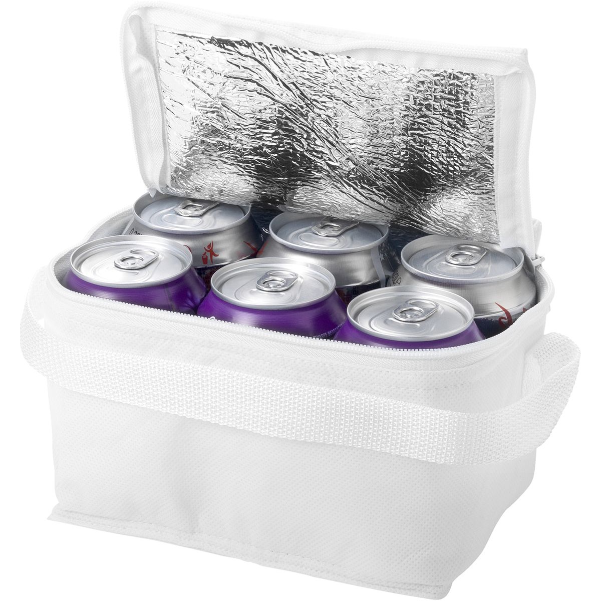 Non-woven koeltassen voor 6 blikjes, 4 liter