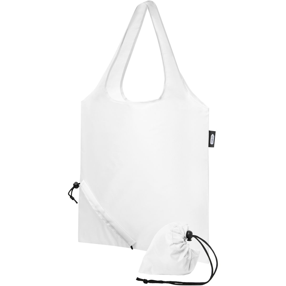 Opvouwbare draagtassen van gerecycled polyester, 7 liter