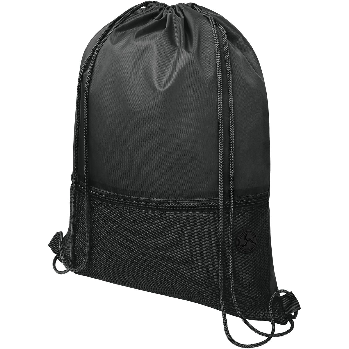 Polyester rugzakken met trekkoord en voorvak van mesh, 5 liter