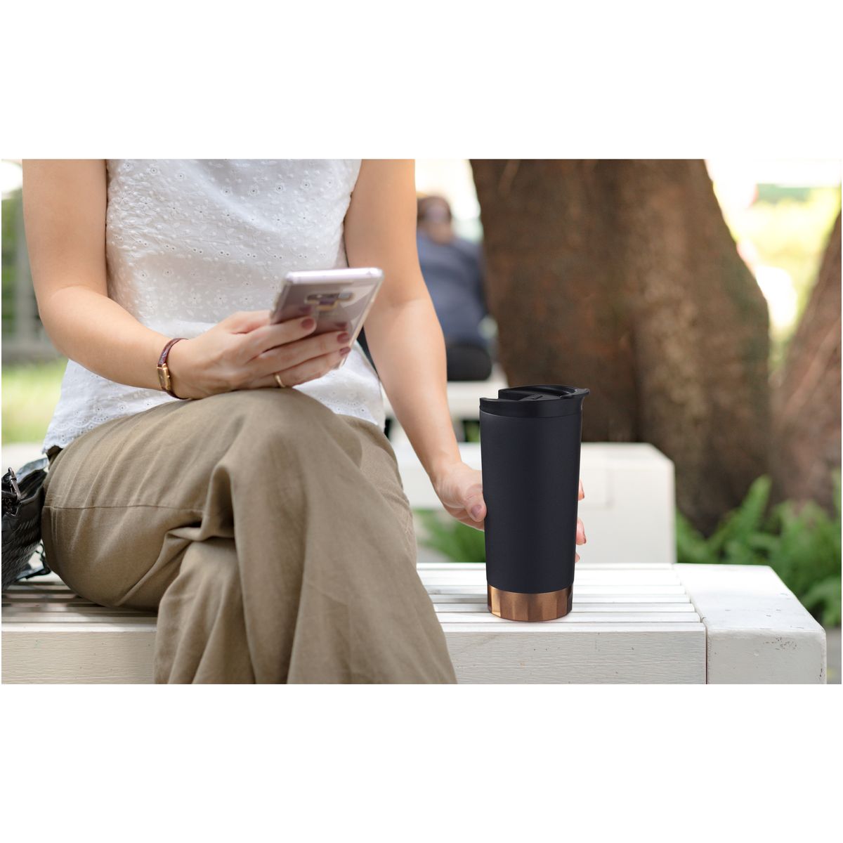RVS-thermosbekers 500 ml met koper-vacuümisolatie
