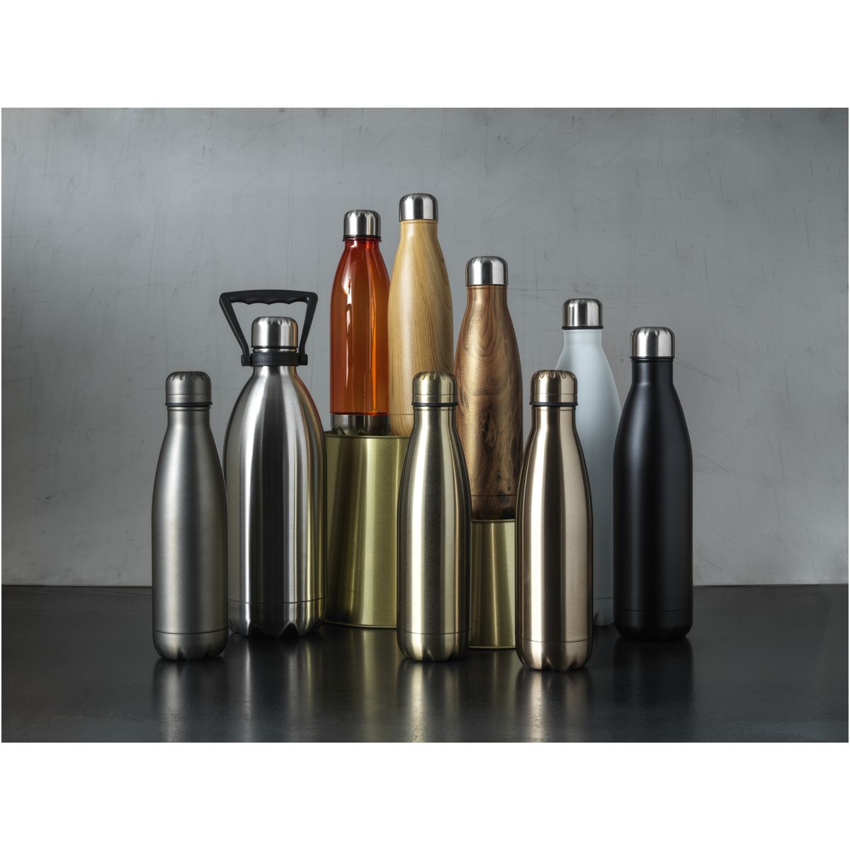 RVS-thermosflessen 1,5 liter met handvat
