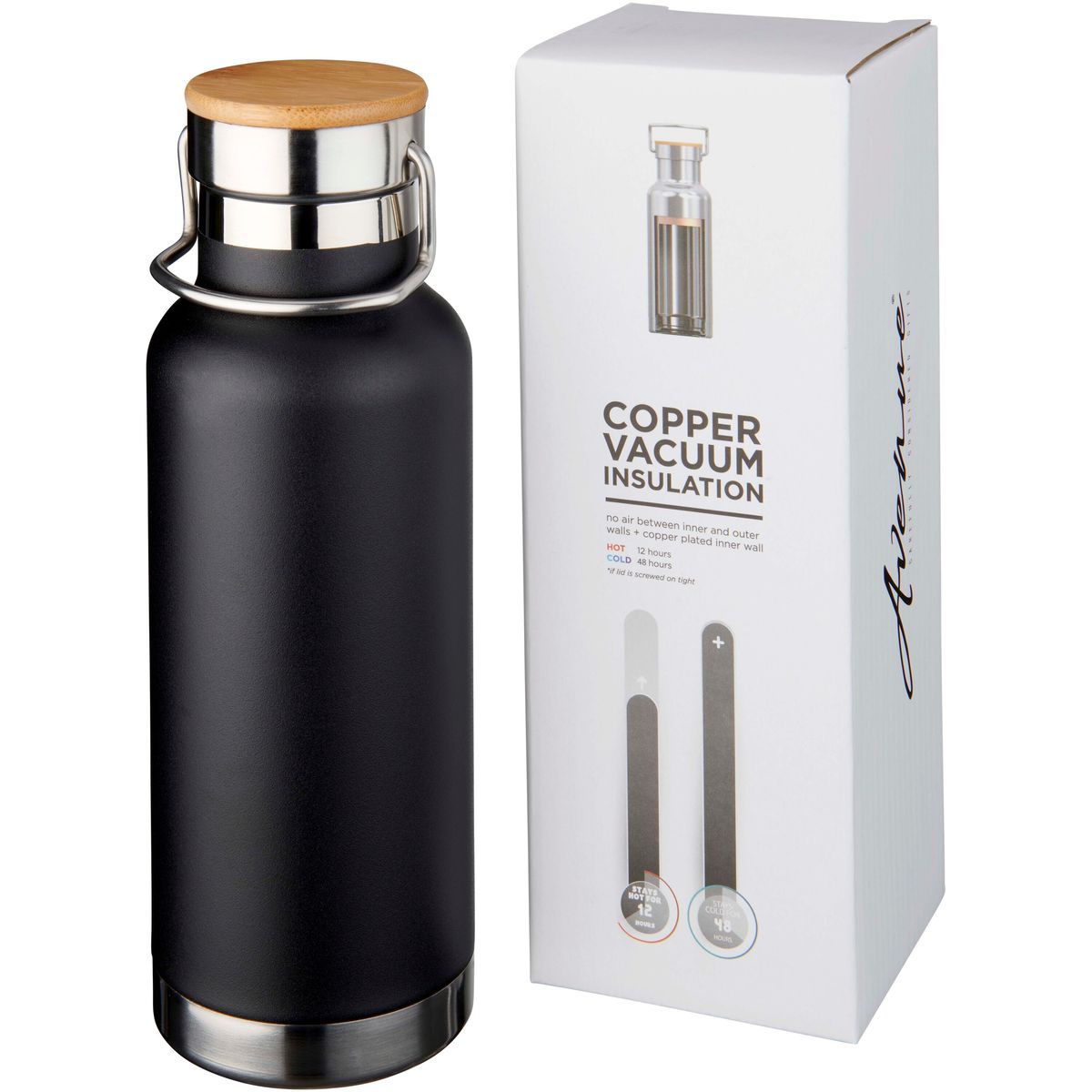 RVS-thermosflessen 480 ml met koper-vacuümisolatie