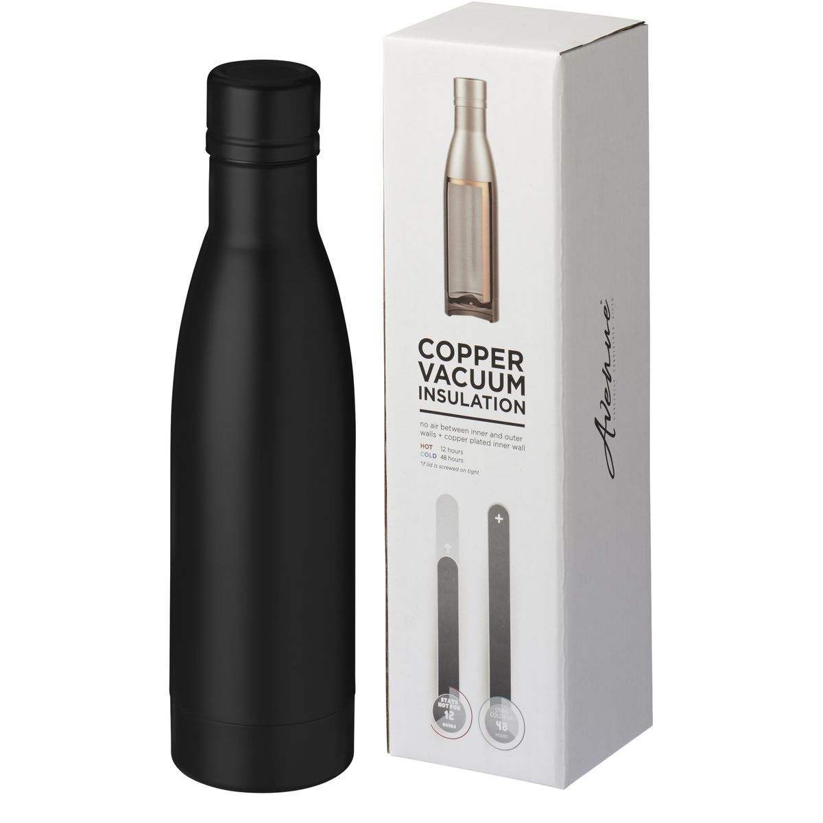 RVS-thermosflessen 500 ml met koper-vacuümisolatie