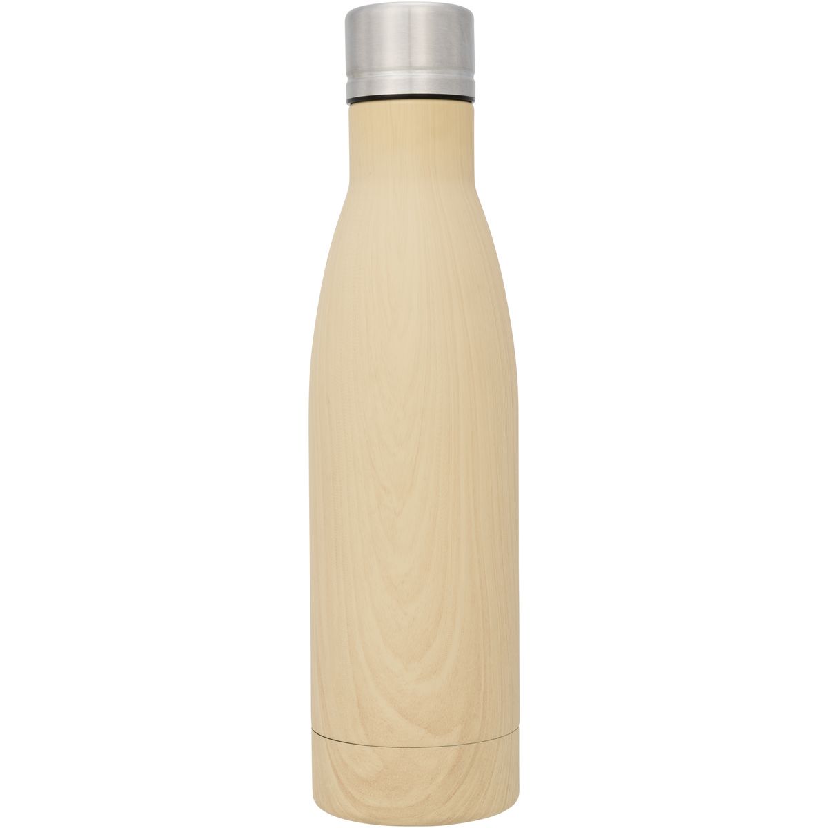 RVS-thermosflessen 500 ml met koper-vacuümisolatie en houtlook