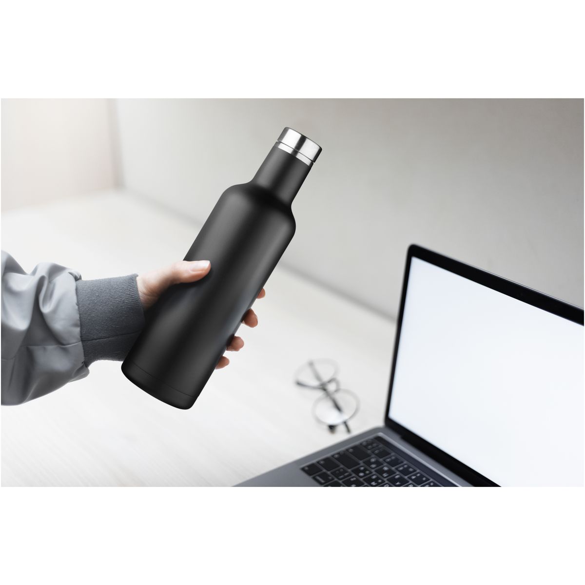 RVS-thermosflessen 750 ml met koper-vacuümisolatie