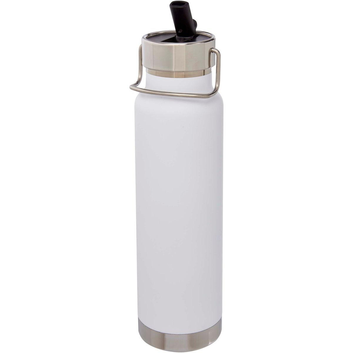 RVS-thermosflessen 750 ml met koper-vacuümisolatie en rietje