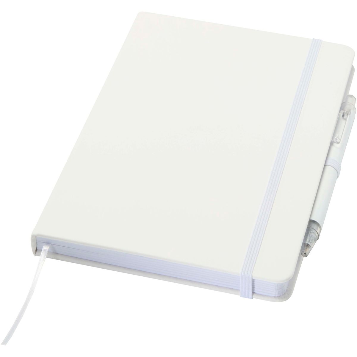 Sets met A5-notitieboek en balpen van gerecycled aluminium
