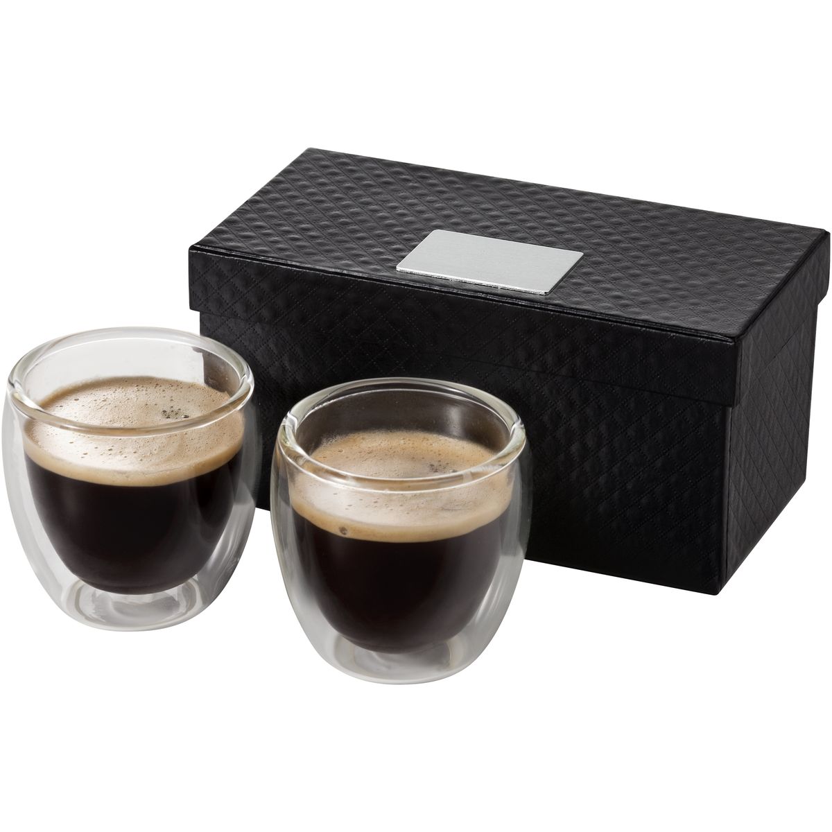 Sets van 2 dubbelwandige espressoglazen 70 ml
