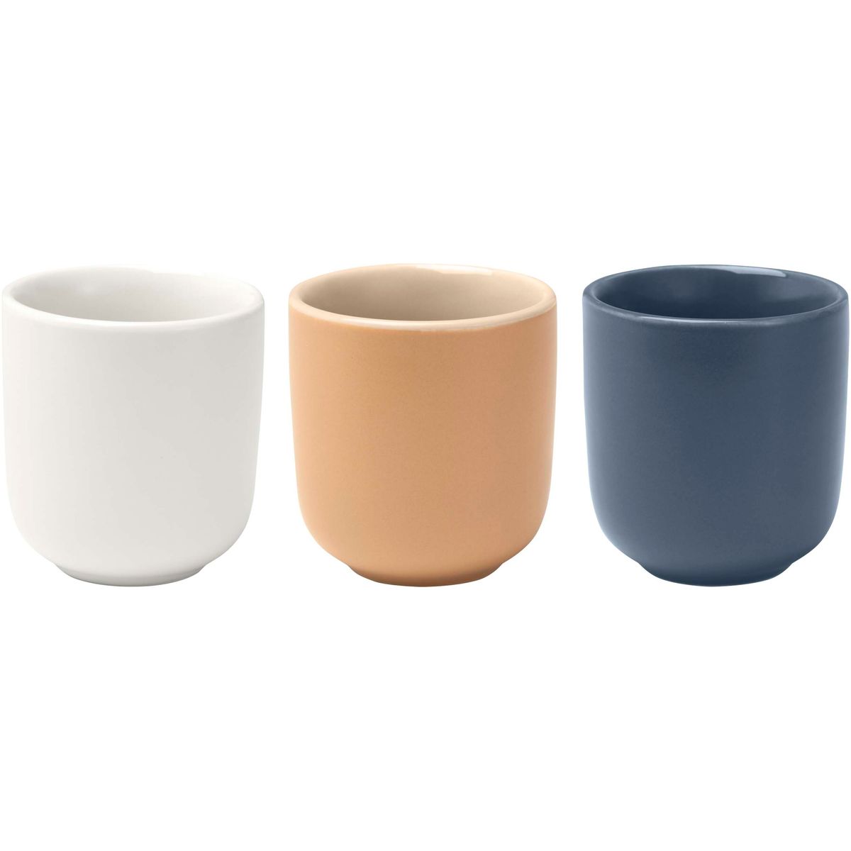 Sets van 2 keramische espressokopjes 90 ml met matte afwerking
