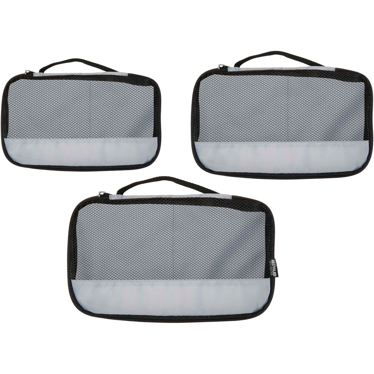 Sets van 3 gerecyclede bagage-organizers