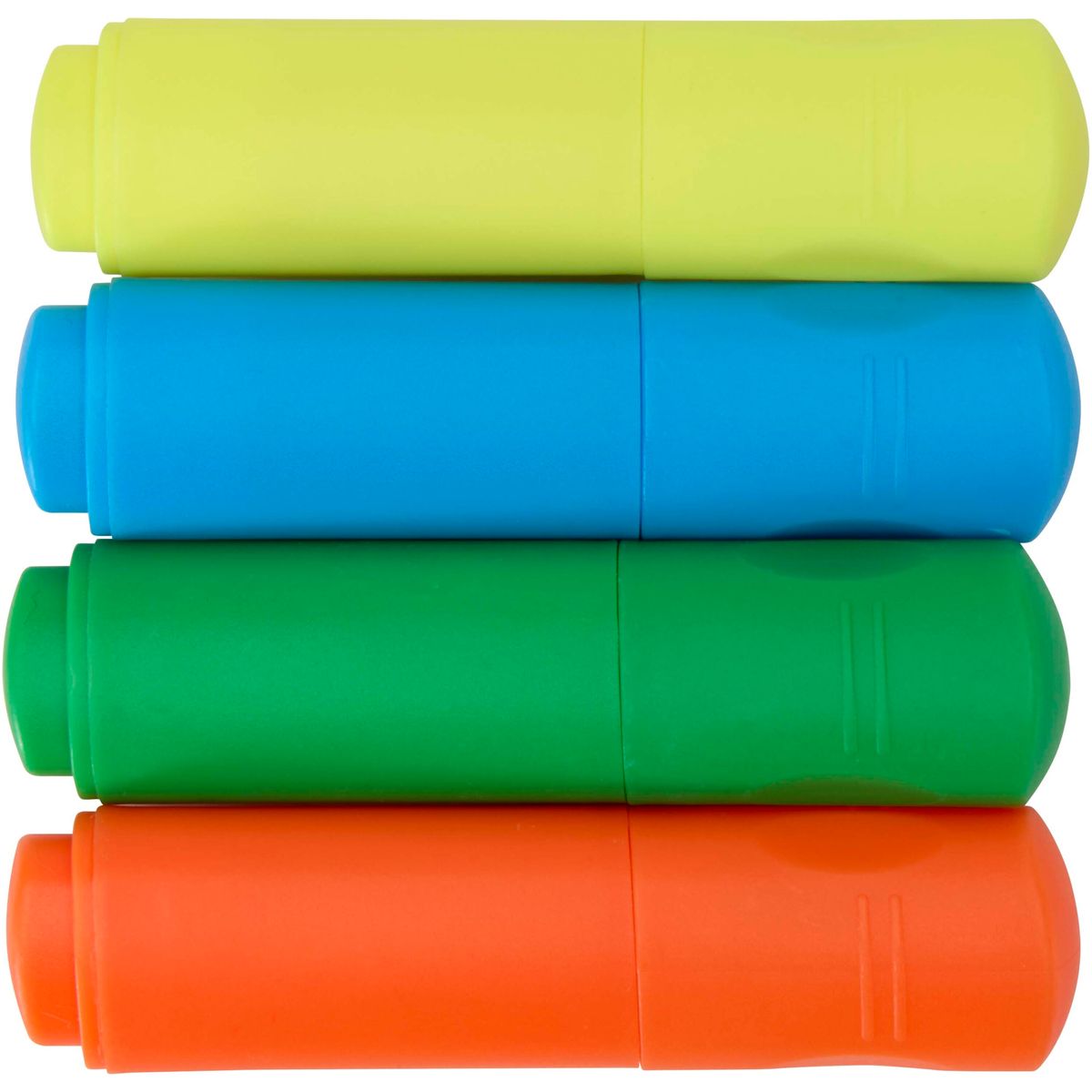 Sets van 4 minimarkeerstiften van gerecycled kunststof