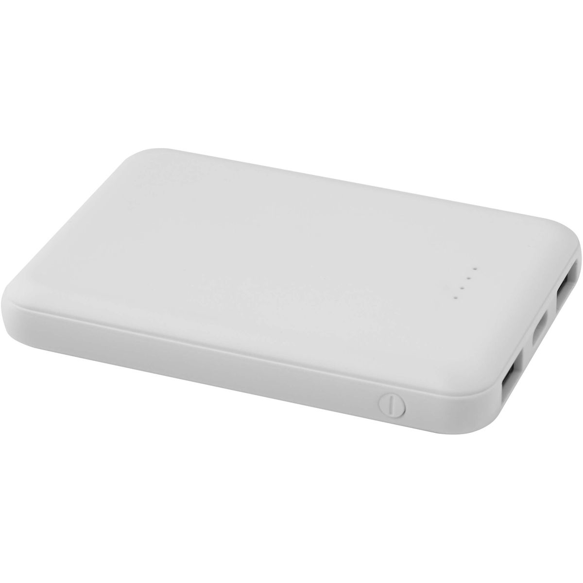 Slanke powerbanks 5000 mAh van deels gerecycled kunststof