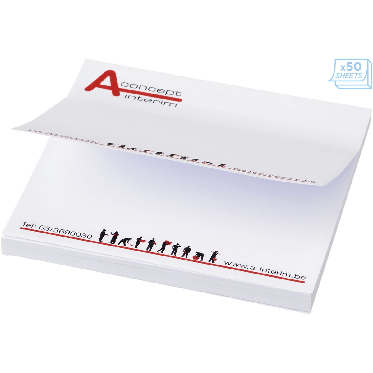 Sticky notes 75 x 75 mm, 80 g/m²