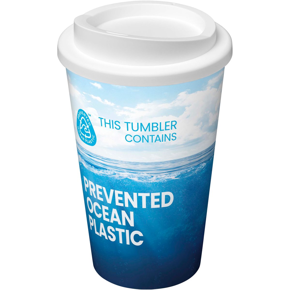 Thermosbekers 350 ml met ingegoten kleurenontwerp, 88% gerecycled