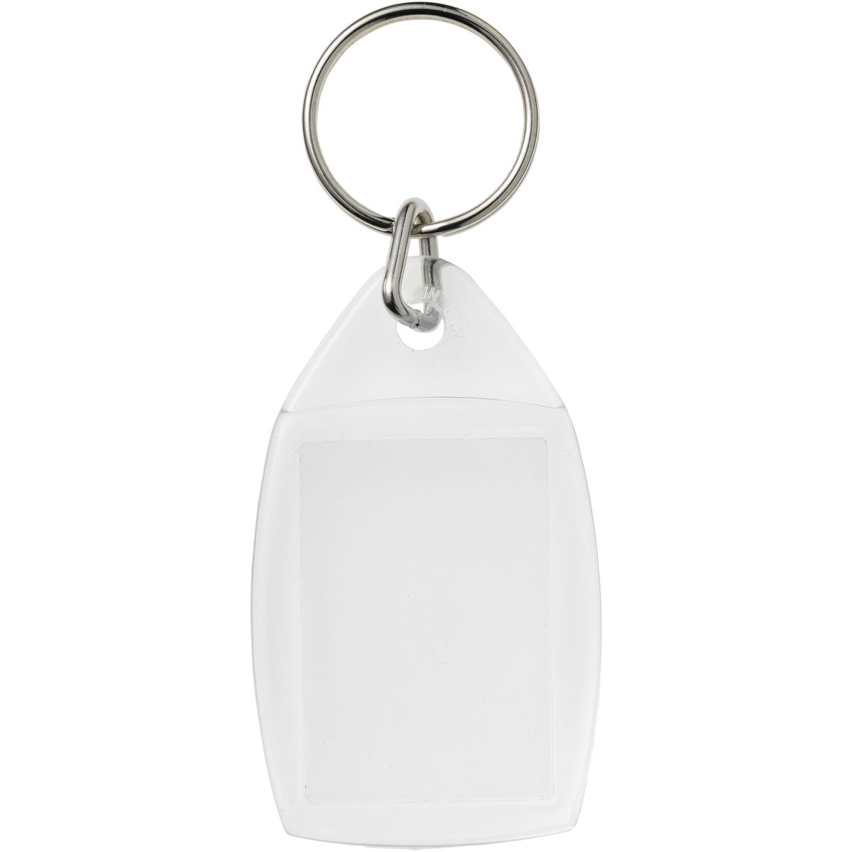 Transparante sleutelhangers met inzetstuk 3,5 x 2,4 cm