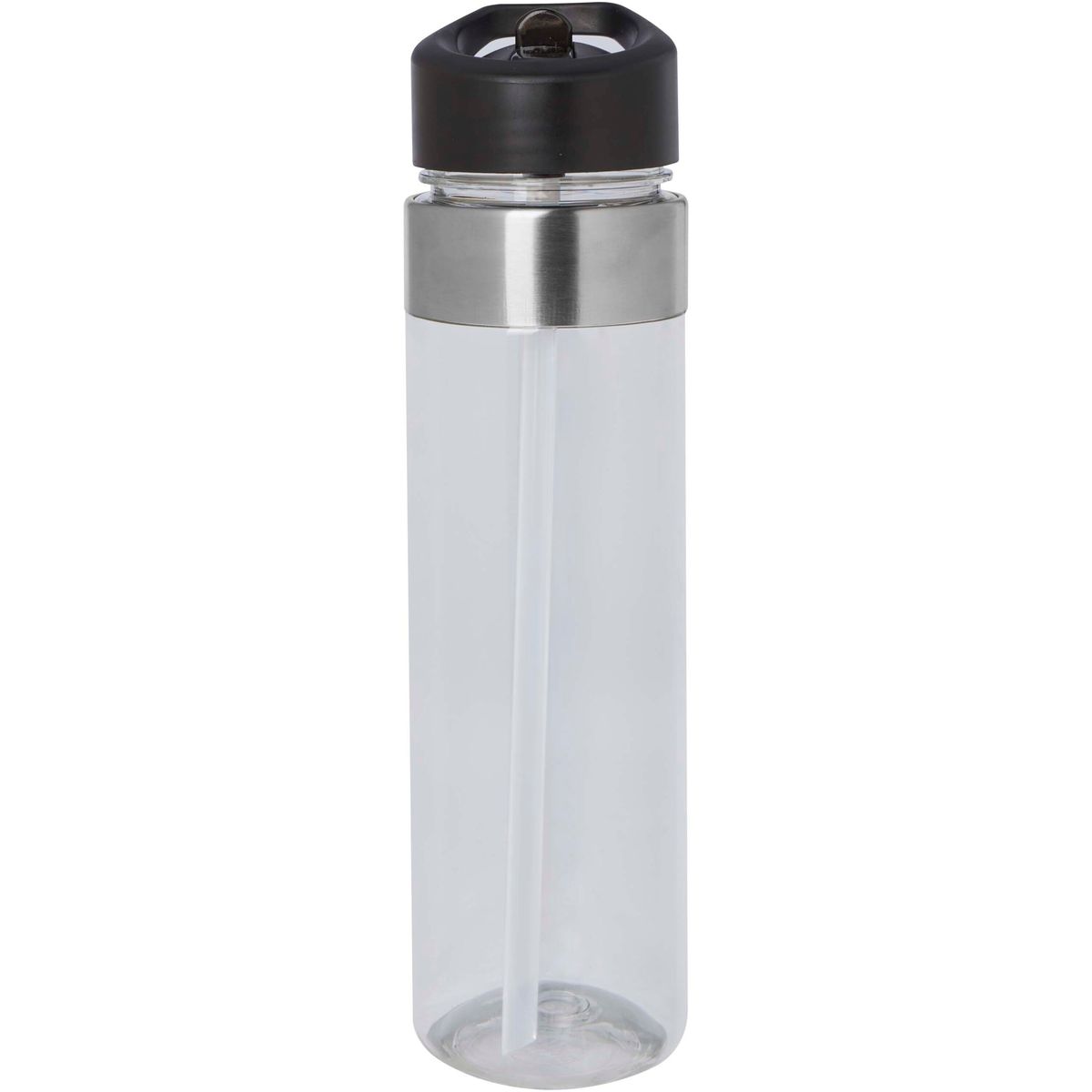 Tritan-waterflessen 650 ml met tuitdeksel en RVS-details
