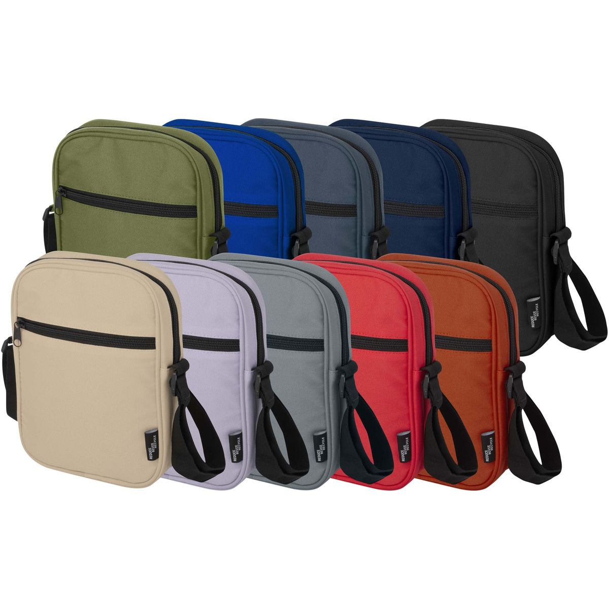 Waterafstotende gerecyclede crossbodytassen 2 liter