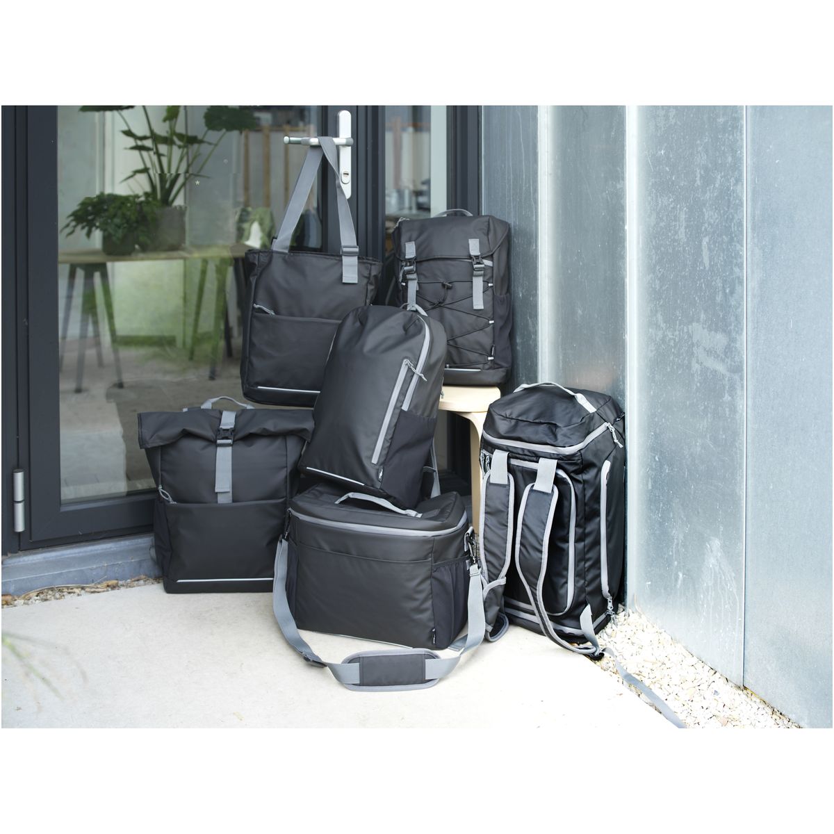 Waterbestendige gerecyclede laptoprugzakken 15 inch, 21 liter