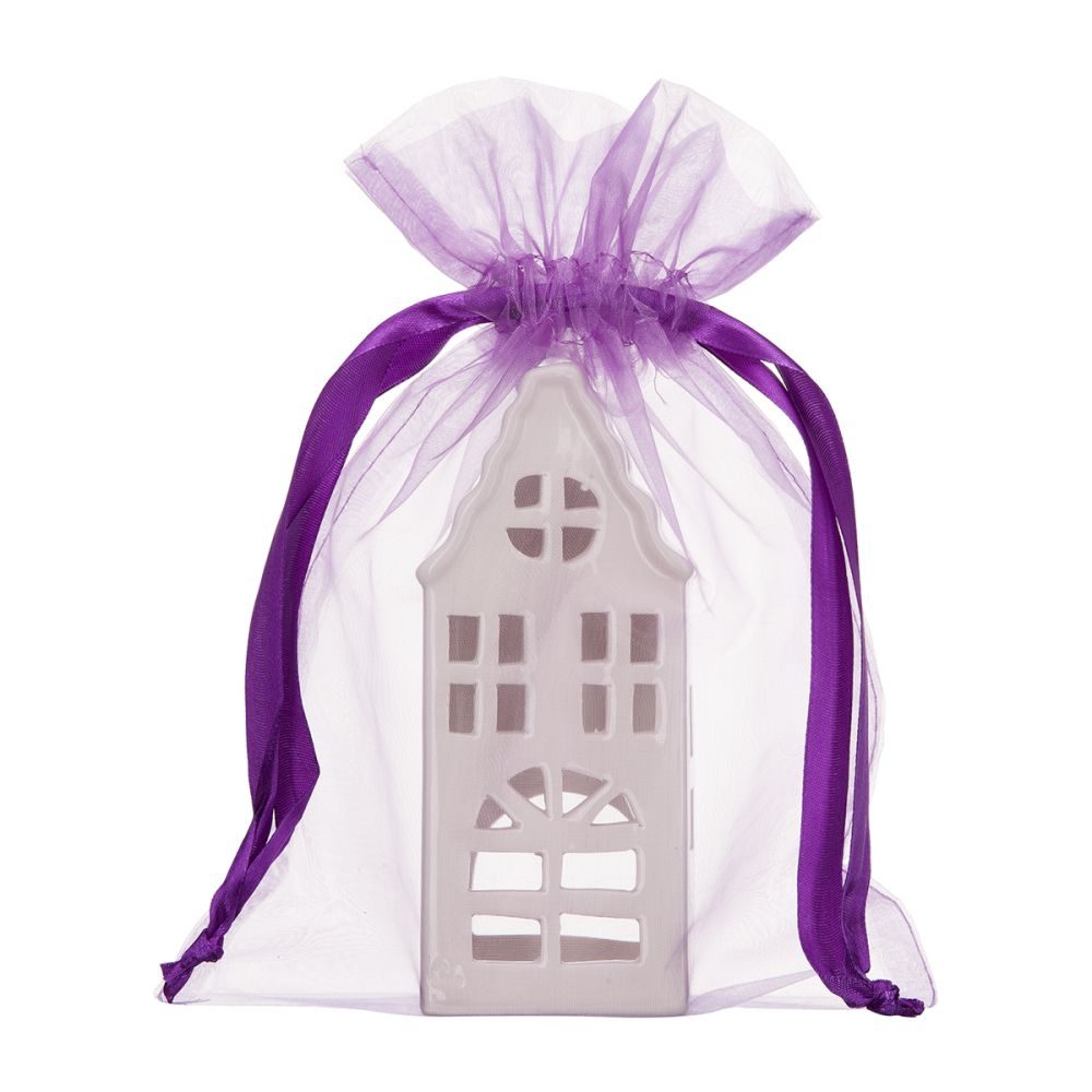 organza 20x28cm paars